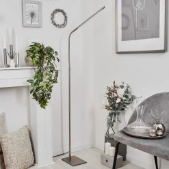 Hofstein Reuland&nbsp; Stehleuchte LED Nickel-Matt, 1-flammig -LED Leuchten Verkäufe 2022 reuland stehleuchte h3653159 9