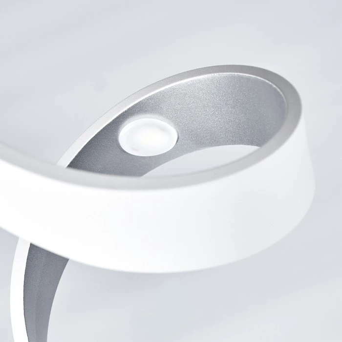 Hofstein Rezat Stehlampe LED Silber, Weiß, 1-flammig 3 Hofstein Rezat Stehlampe LED Silber, Weiß, 1-flammig – Bild 3