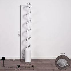 Hofstein Rezat Stehlampe LED Silber, Weiß, 1-flammig 15 Hofstein Rezat Stehlampe LED Silber, Weiß, 1-flammig -LED Leuchten Verkäufe 2022 rezat stehlampe h3390757 3