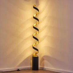 Hofstein Rezat Stehleuchte LED Schwarz-Gold, 1-flammig 27 Hofstein Rezat Stehleuchte LED Schwarz-Gold, 1-flammig -LED Leuchten Verkäufe 2022 rezat stehleuchte h3307281 10