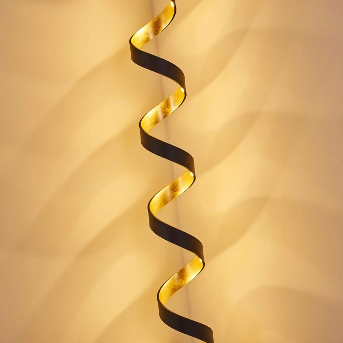 Hofstein Rezat Stehleuchte LED Schwarz-Gold, 1-flammig 15 Hofstein Rezat Stehleuchte LED Schwarz-Gold, 1-flammig – Bild 15