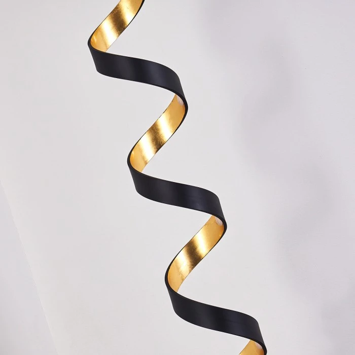 Hofstein Rezat Stehleuchte LED Schwarz-Gold, 1-flammig 9 Hofstein Rezat Stehleuchte LED Schwarz-Gold, 1-flammig – Bild 9