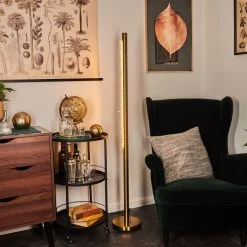 Hofstein Rodeche Stehleuchte LED Gold, 1-flammig -LED Leuchten Verkäufe 2022 rodeche stehleuchte h3538005 10