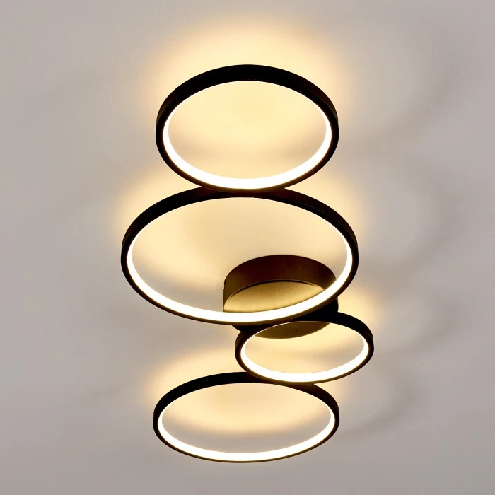 Hofstein Rodekro Deckenleuchte LED Schwarz, 1-flammig 12 Hofstein Rodekro Deckenleuchte LED Schwarz, 1-flammig – Bild 12