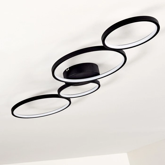 Hofstein Rodekro Deckenleuchte LED Schwarz, 1-flammig 13 Hofstein Rodekro Deckenleuchte LED Schwarz, 1-flammig – Bild 13