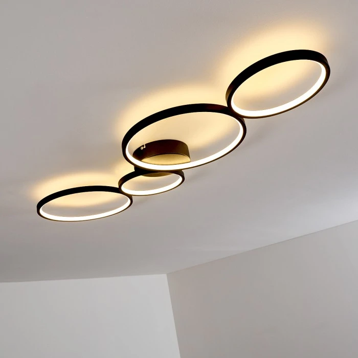 Hofstein Rodekro Deckenleuchte LED Schwarz, 1-flammig 15 Hofstein Rodekro Deckenleuchte LED Schwarz, 1-flammig – Bild 15