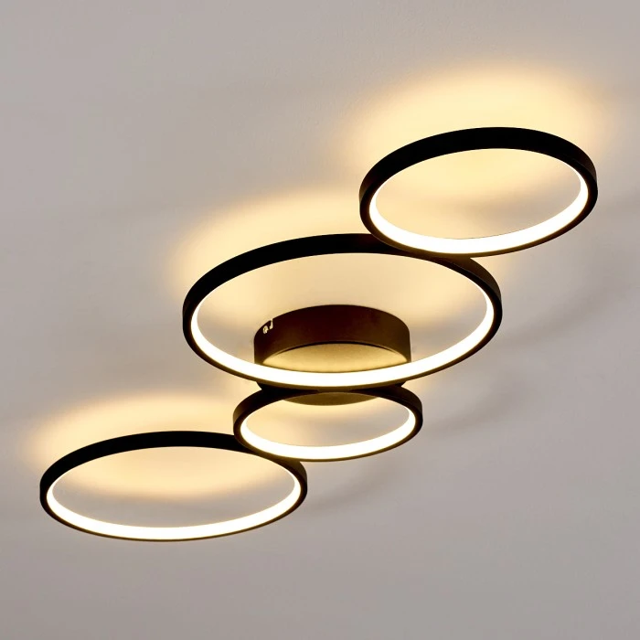 Hofstein Rodekro Deckenleuchte LED Schwarz, 1-flammig 21 Hofstein Rodekro Deckenleuchte LED Schwarz, 1-flammig – Bild 21