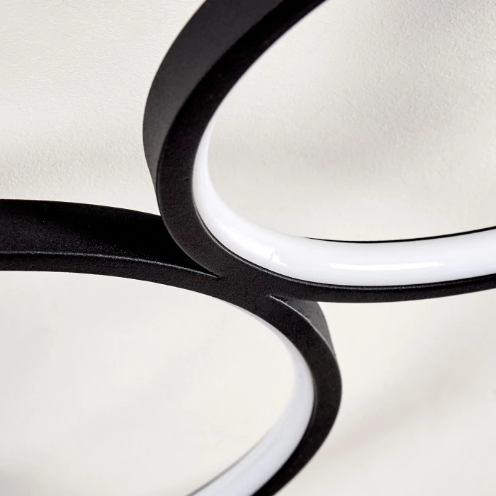 Hofstein Rodekro Deckenleuchte LED Schwarz, 1-flammig 5 Hofstein Rodekro Deckenleuchte LED Schwarz, 1-flammig – Bild 5