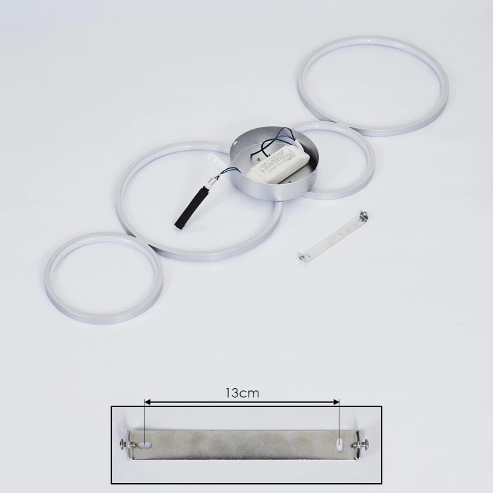 Hofstein Rodekro Deckenleuchte LED Nickel-Matt, 1-flammig 5 Hofstein Rodekro Deckenleuchte LED Nickel-Matt, 1-flammig – Bild 5