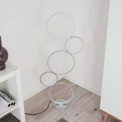 Hofstein Rodekro Stehleuchte LED Silber, 1-flammig -LED Leuchten Verkäufe 2022 rodekro stehleuchte h3374917 12