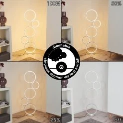 Hofstein Rodekro Stehleuchte LED Silber, 1-flammig -LED Leuchten Verkäufe 2022 rodekro stehleuchte h3374917 5