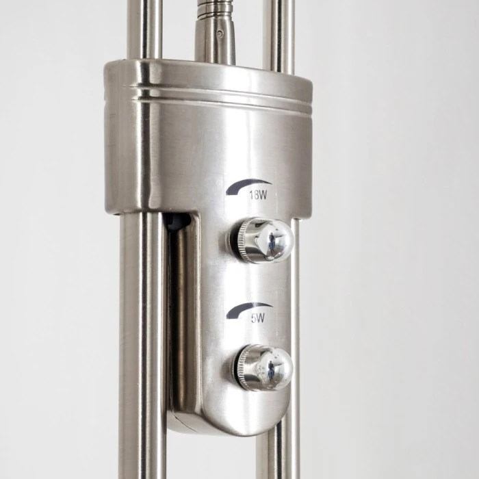 Hofstein Rom Deckenfluter LED Nickel-Matt, 2-flammig 20 Hofstein Rom Deckenfluter LED Nickel-Matt, 2-flammig – Bild 20