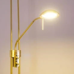 Hofstein Rom Deckenfluter LED Messing, 2-flammig -LED Leuchten Verkäufe 2022 rom deckenfluter 8501 7