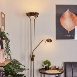 Hofstein Rom Deckenfluter LED Messing, 2-flammig 18 Hofstein Rom Deckenfluter LED Messing, 2-flammig -LED Leuchten Verkäufe 2022 rom deckenfluter h3551868 8