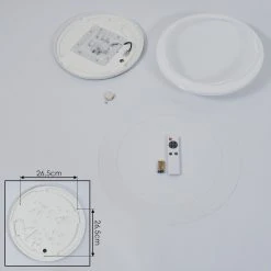 Hofstein Rosenga Deckenleuchte LED Weiß, 1-flammig, Fernbedienung -LED Leuchten Verkäufe 2022 rosenga deckenleuchte h3391495 4
