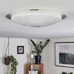 Hofstein Rosenga Deckenleuchte LED Weiß, 1-flammig, Fernbedienung -LED Leuchten Verkäufe 2022 rosenga deckenleuchte h3391495 9