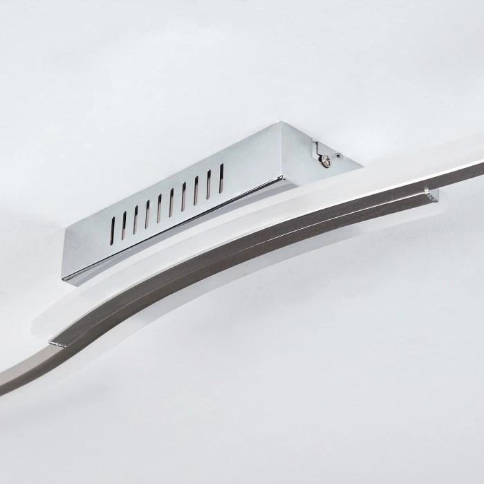 Hofstein Rosselo Deckenleuchte LED Nickel-Matt, 1-flammig 6 Hofstein Rosselo Deckenleuchte LED Nickel-Matt, 1-flammig – Bild 6