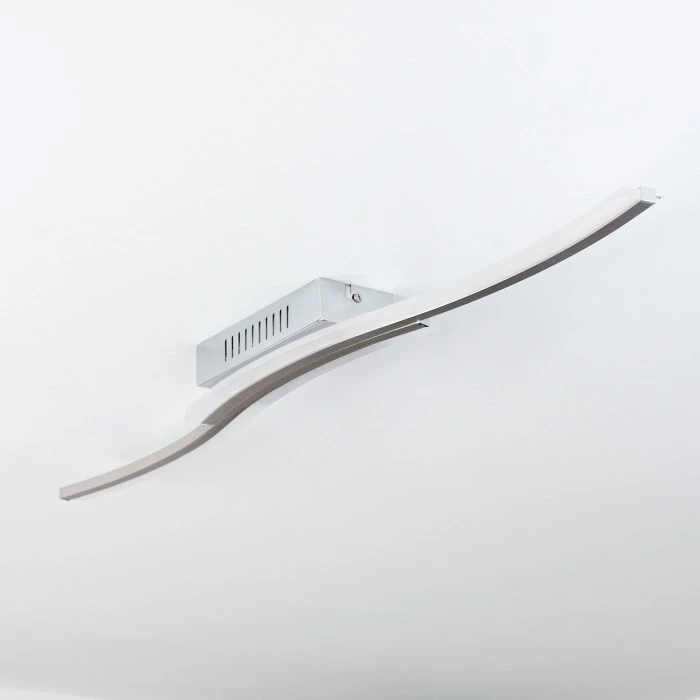 Hofstein Rosselo Deckenleuchte LED Nickel-Matt, 1-flammig 8 Hofstein Rosselo Deckenleuchte LED Nickel-Matt, 1-flammig – Bild 8