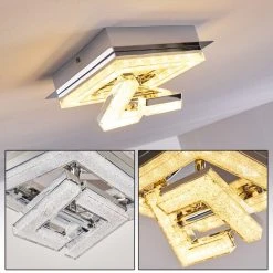 Hofstein Rova Deckenleuchte LED Chrom, 1-flammig