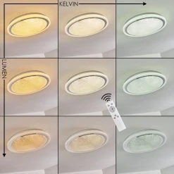 Hofstein Rufi Deckenleuchte LED Weiß, 1-flammig, Fernbedienung -LED Leuchten Verkäufe 2022 rufi deckenleuchte h3296288 do1 3