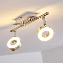 Hofstein Russell Deckenspot LED Nickel-Matt, Chrom, 2-flammig 38 Hofstein Russell Deckenspot LED Nickel-Matt, Chrom, 2-flammig -LED Leuchten Verkäufe 2022 russell deckenspot h3009901 11