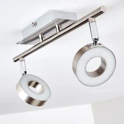 Hofstein Russell Deckenspot LED Nickel-Matt, Chrom, 2-flammig 40 Hofstein Russell Deckenspot LED Nickel-Matt, Chrom, 2-flammig -LED Leuchten Verkäufe 2022 russell deckenspot h3009901 13