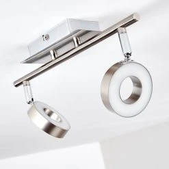 Hofstein Russell Deckenspot LED Nickel-Matt, Chrom, 2-flammig 44 Hofstein Russell Deckenspot LED Nickel-Matt, Chrom, 2-flammig -LED Leuchten Verkäufe 2022 russell deckenspot h3009901 17