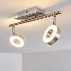 Hofstein Russell Deckenspot LED Nickel-Matt, Chrom, 2-flammig 29 Hofstein Russell Deckenspot LED Nickel-Matt, Chrom, 2-flammig -LED Leuchten Verkäufe 2022 russell deckenspot h3009901 2