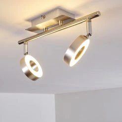 Hofstein Russell Deckenspot LED Nickel-Matt, Chrom, 2-flammig 48 Hofstein Russell Deckenspot LED Nickel-Matt, Chrom, 2-flammig -LED Leuchten Verkäufe 2022 russell deckenspot h3009901 21