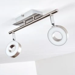 Hofstein Russell Deckenspot LED Nickel-Matt, Chrom, 2-flammig 49 Hofstein Russell Deckenspot LED Nickel-Matt, Chrom, 2-flammig -LED Leuchten Verkäufe 2022 russell deckenspot h3009901 22