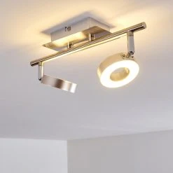 Hofstein Russell Deckenspot LED Nickel-Matt, Chrom, 2-flammig 50 Hofstein Russell Deckenspot LED Nickel-Matt, Chrom, 2-flammig -LED Leuchten Verkäufe 2022 russell deckenspot h3009901 23