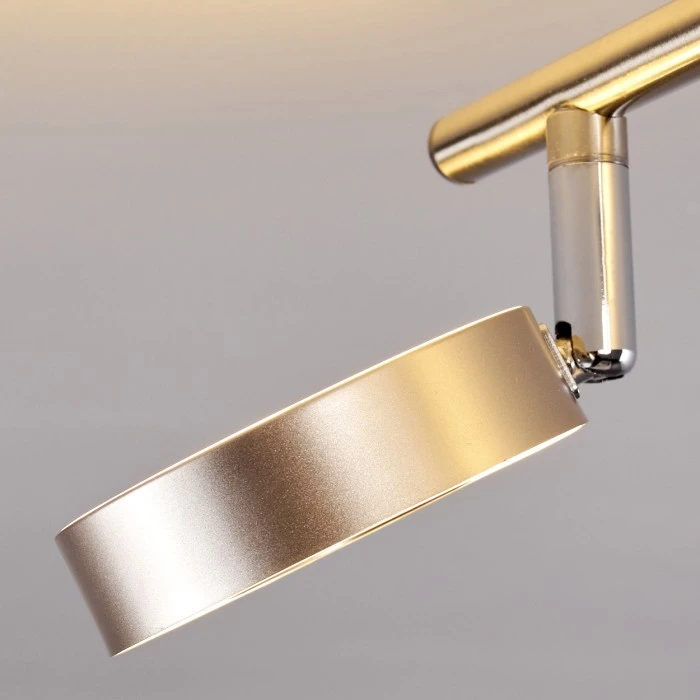 Hofstein Russell Deckenspot LED Nickel-Matt, Chrom, 2-flammig 25 Hofstein Russell Deckenspot LED Nickel-Matt, Chrom, 2-flammig – Bild 25