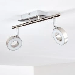 Hofstein Russell Deckenspot LED Nickel-Matt, Chrom, 2-flammig 52 Hofstein Russell Deckenspot LED Nickel-Matt, Chrom, 2-flammig -LED Leuchten Verkäufe 2022 russell deckenspot h3009901 25