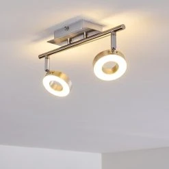 Hofstein Russell Deckenspot LED Nickel-Matt, Chrom, 2-flammig 33 Hofstein Russell Deckenspot LED Nickel-Matt, Chrom, 2-flammig -LED Leuchten Verkäufe 2022 russell deckenspot h3009901 6