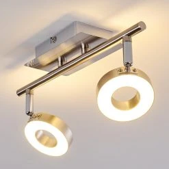 Hofstein Russell Deckenspot LED Nickel-Matt, Chrom, 2-flammig 34 Hofstein Russell Deckenspot LED Nickel-Matt, Chrom, 2-flammig -LED Leuchten Verkäufe 2022 russell deckenspot h3009901 7