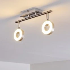 Hofstein Russell Deckenspot LED Nickel-Matt, Chrom, 2-flammig 36 Hofstein Russell Deckenspot LED Nickel-Matt, Chrom, 2-flammig -LED Leuchten Verkäufe 2022 russell deckenspot h3009901 9