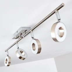 Hofstein Russell Deckenspot LED Nickel-Matt, Chrom, 4-flammig -LED Leuchten Verkäufe 2022 russell deckenspot h3009925 13