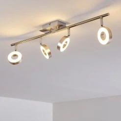 Hofstein Russell Deckenspot LED Nickel-Matt, Chrom, 4-flammig -LED Leuchten Verkäufe 2022 russell deckenspot h3009925 2