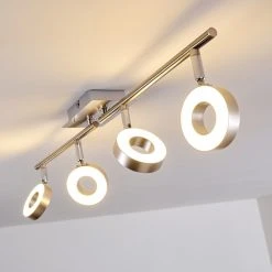 Hofstein Russell Deckenspot LED Nickel-Matt, Chrom, 4-flammig -LED Leuchten Verkäufe 2022 russell deckenspot h3009925 6