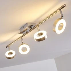 Hofstein Russell Deckenspot LED Nickel-Matt, Chrom, 4-flammig -LED Leuchten Verkäufe 2022 russell deckenspot h3009925 7