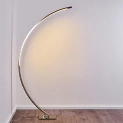 Hofstein Ruswil Bogenlampe LED Nickel-Matt, 1-flammig -LED Leuchten Verkäufe 2022 ruswil bogenlampe h3295663 do1 23