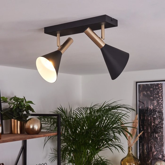 Hofstein Saboria Deckenleuchte LED Schwarz, 2-flammig 1 Hofstein Saboria Deckenleuchte LED Schwarz, 2-flammig