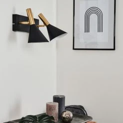 Hofstein Saboria Wandleuchte LED Schwarz, 2-flammig -LED Leuchten Verkäufe 2022 saboria wandleuchte h3537558 11