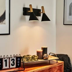 Hofstein Saboria Wandleuchte LED Schwarz, 2-flammig -LED Leuchten Verkäufe 2022 saboria wandleuchte h3537558 6