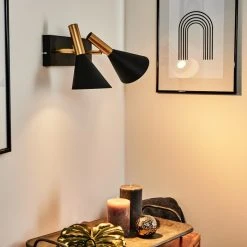 Hofstein Saboria Wandleuchte LED Schwarz, 2-flammig -LED Leuchten Verkäufe 2022 saboria wandleuchte h3537558 8