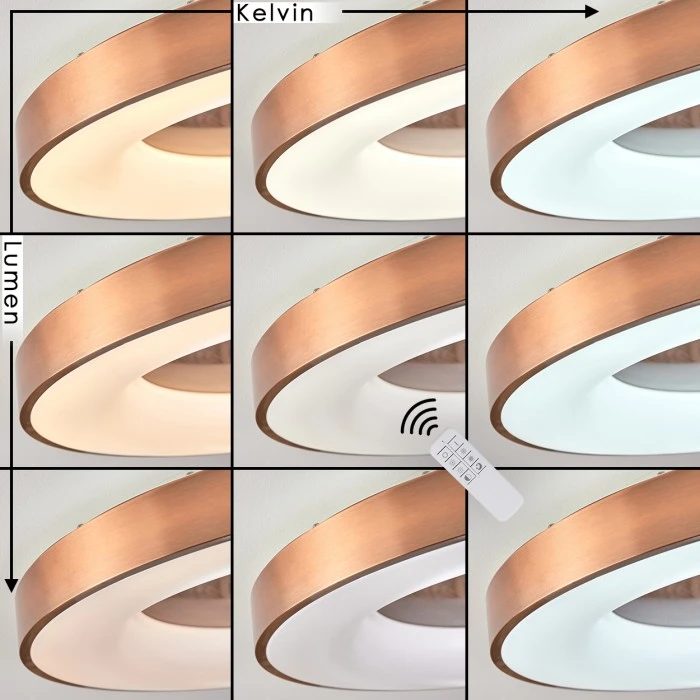 Hofstein Sachseln Deckenleuchte LED Weiß, 1-flammig, Fernbedienung 2 Hofstein Sachseln Deckenleuchte LED Weiß, 1-flammig, Fernbedienung – Bild 2