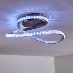 Hofstein Saginaw Deckenleuchte LED Nickel-Matt, 1-flammig, Fernbedienung, Farbwechsler 35 Hofstein Saginaw Deckenleuchte LED Nickel-Matt, 1-flammig, Fernbedienung, Farbwechsler -LED Leuchten Verkäufe 2022 saginaw deckenleuchte h3326671 11