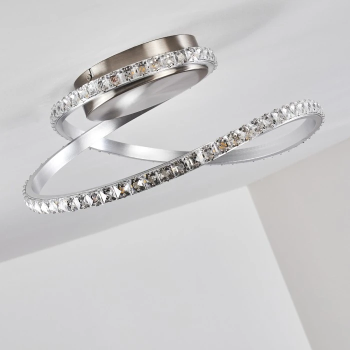 Hofstein Saginaw Deckenleuchte LED Nickel-Matt, 1-flammig, Fernbedienung, Farbwechsler 20 Hofstein Saginaw Deckenleuchte LED Nickel-Matt, 1-flammig, Fernbedienung, Farbwechsler – Bild 20