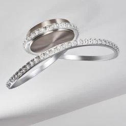 Hofstein Saginaw Deckenleuchte LED Nickel-Matt, 1-flammig, Fernbedienung, Farbwechsler 32 Hofstein Saginaw Deckenleuchte LED Nickel-Matt, 1-flammig, Fernbedienung, Farbwechsler -LED Leuchten Verkäufe 2022 saginaw deckenleuchte h3326671 8