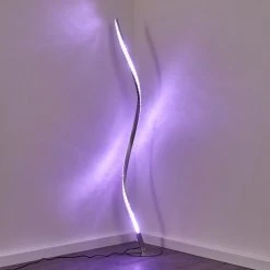 Hofstein Saginaw Stehleuchte LED Nickel-Matt, 1-flammig, Fernbedienung, Farbwechsler -LED Leuchten Verkäufe 2022 saginaw stehleuchte h3311066 16